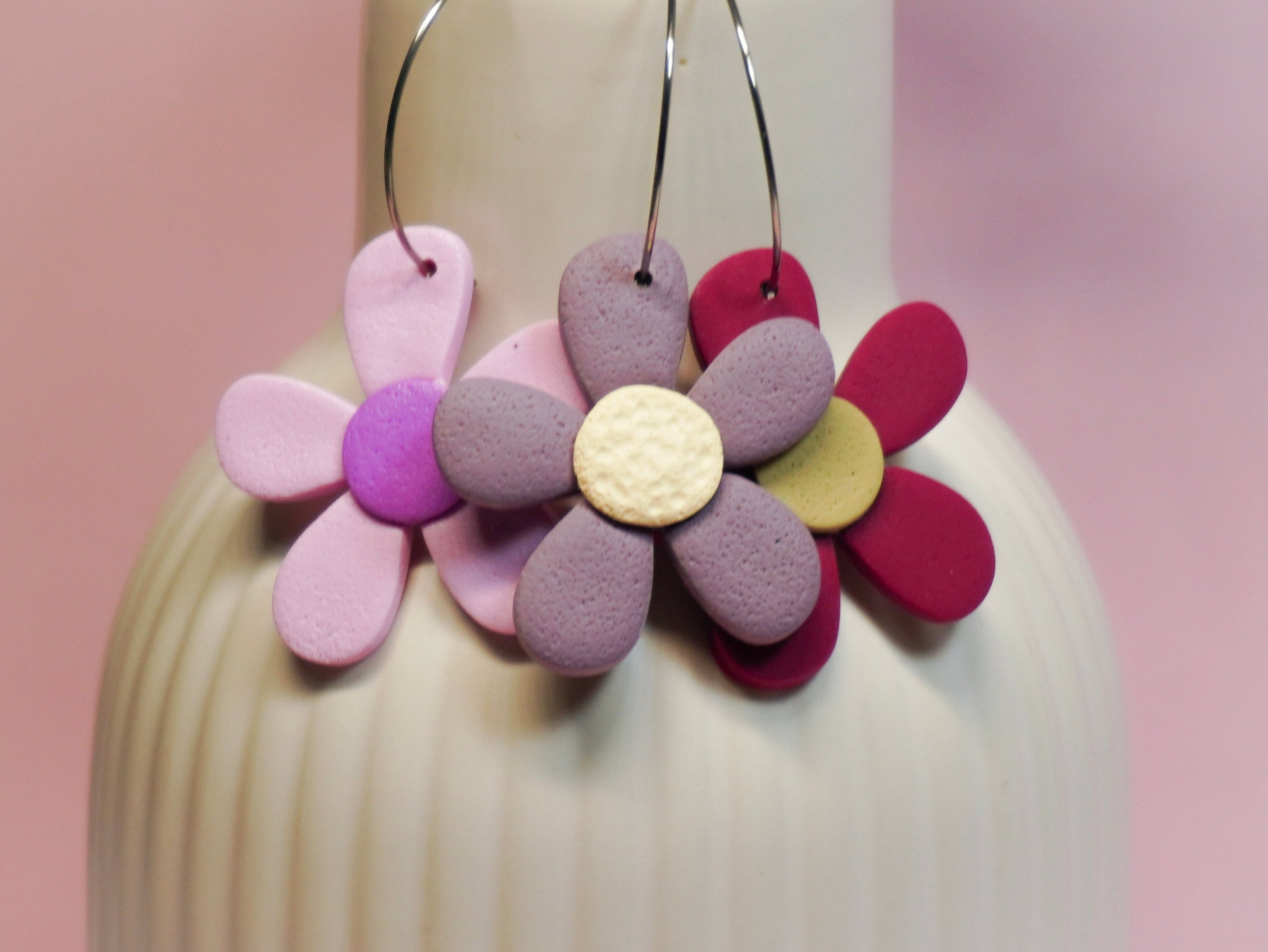 PENDIENTES DE FLORES